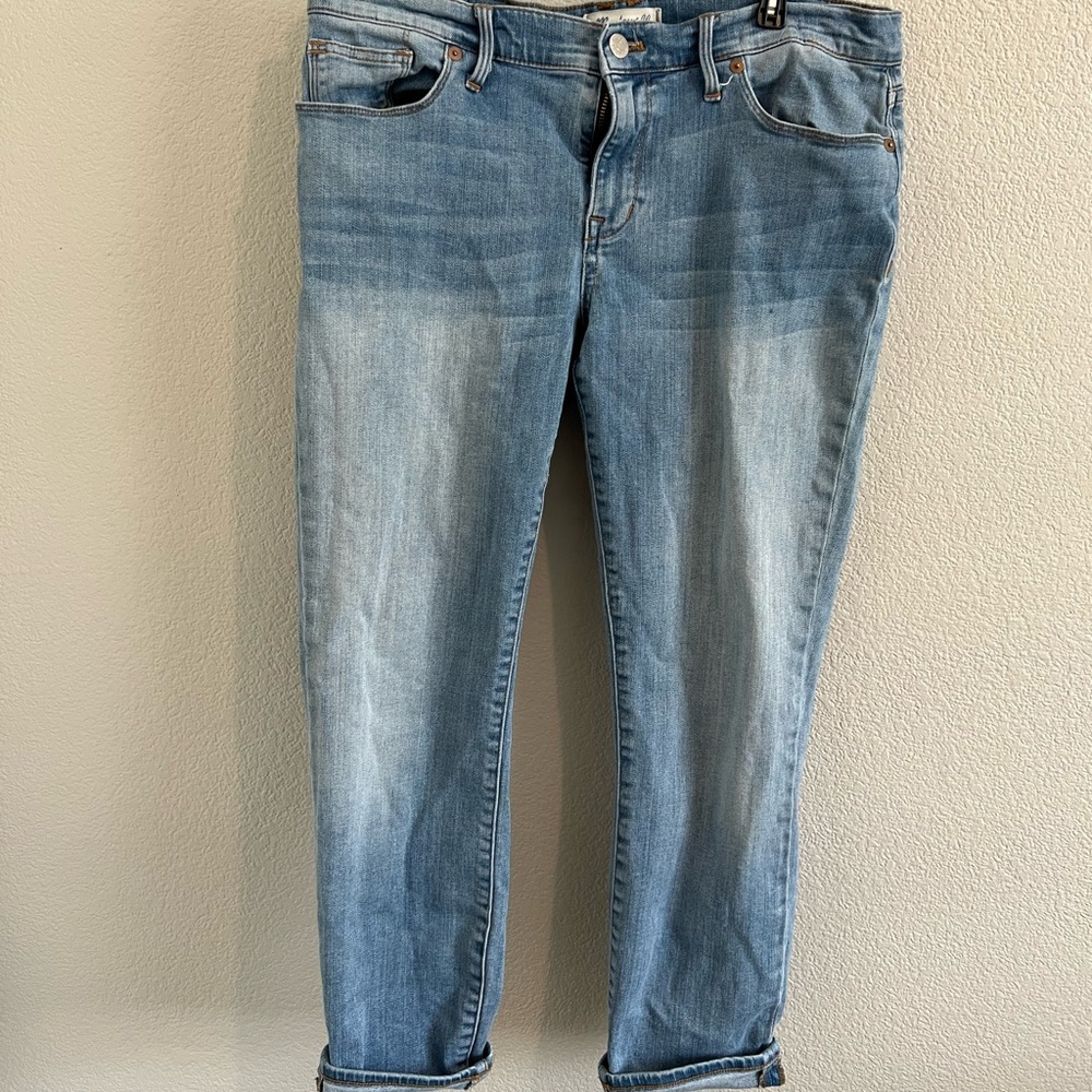 Madewell light wash skinny jeans